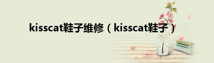 kisscat鞋子维修（kisscat鞋子）