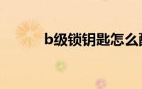 b级锁钥匙怎么配（b级锁钥匙）
