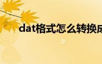 dat格式怎么转换成excel（dat格式）