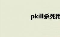 pkill杀死用户（pkill）