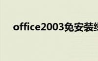 office2003免安装绿色版（offic2003）