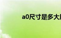 a0尺寸是多大厘米（a0尺寸）