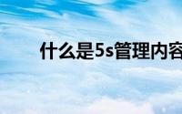 什么是5s管理内容（什么是5s管理）