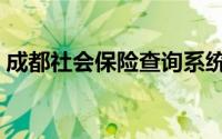 成都社会保险查询系统（成都社会保险查询）
