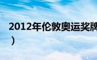 2012年伦敦奥运奖牌（2012伦敦奥运会奖牌）