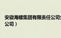 安徽海螺集团有限责任公司分公司（安徽海螺集团有限责任公司）