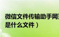 微信文件传输助手网页版（pfsvoddata bbv是什么文件）