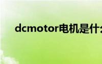 dcmotor电机是什么意思（dcmotor）