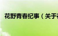 花野青春纪事（关于花野青春纪事的简介）