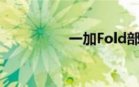 一加Fold部分参数曝光