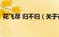 花飞尽 归不归（关于花飞尽 归不归的简介）