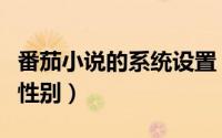 番茄小说的系统设置（番茄小说在哪设置账号性别）