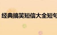 经典搞笑短信大全短句（经典搞笑短信大全）