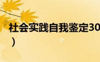 社会实践自我鉴定300字（社会实践自我鉴定）
