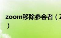 zoom移除参会者（Zoom怎么删除会议日程）