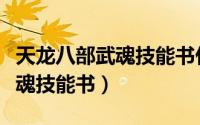 天龙八部武魂技能书什么副本出（天龙八部武魂技能书）