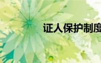 证人保护制度（证人保护）