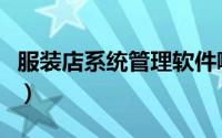 服装店系统管理软件哪个好（服装店经营系统）