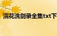 浣花洗剑录全集txt下载（浣花洗剑录全集）