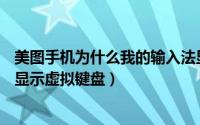 美图手机为什么我的输入法显示的虚拟键盘（exagear如何显示虚拟键盘）
