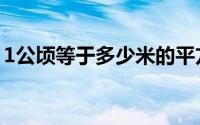 1公顷等于多少米的平方（1公顷等于多少米）