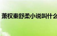 萧权秦舒柔小说叫什么名（萧权秦舒柔小说）