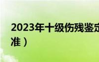 2023年十级伤残鉴定标准（十级伤残鉴定标准）