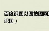 百度识图以图搜图网页版（百度如何进行搜图识图）