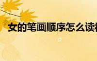 女的笔画顺序怎么读视频（女的笔画顺序）