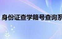 身份证查学籍号查询系统（学籍号查询系统）
