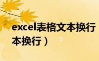 excel表格文本换行（​金山文档里如何将文本换行）