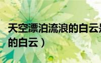 天空漂泊流浪的白云是什么歌（天空飘着流浪的白云）