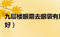 九层楼眼霜去眼袋有用吗（什么眼霜去眼袋最好）