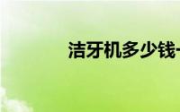 洁牙机多少钱一台（洁牙机）