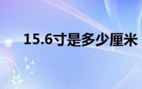15.6寸是多少厘米（15寸是多少厘米）