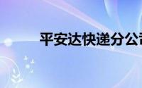 平安达快递分公司（平安达快递）