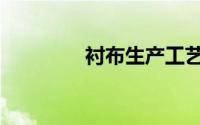 衬布生产工艺流程（衬布）