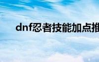 dnf忍者技能加点推荐（dnf忍者技能）