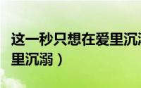 这一秒只想在爱里沉溺日语（这一秒只想在爱里沉溺）