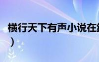 横行天下有声小说在线听（横行天下有声小说）
