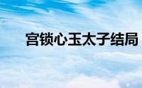 宫锁心玉太子结局（宫锁心玉的结局）