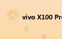 vivo X100 Pro部分配置曝光