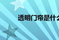 透明门帘是什么材料（透明门帘）