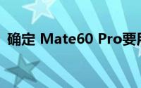 确定 Mate60 Pro要用上安卓版的灵动岛了