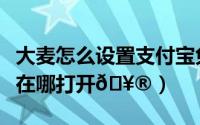大麦怎么设置支付宝免密支付（大麦免密支付在哪打开