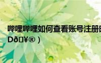 哔哩哔哩如何查看账号注册时间（哔哩哔哩如何查看账号UID