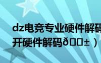 dz电竞专业硬件解码（抖音直播伴侣如何打开硬件解码