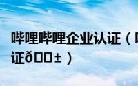 哔哩哔哩企业认证（哔哩哔哩如何申请企业认证