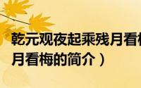 乾元观夜起乘残月看梅（关于乾元观夜起乘残月看梅的简介）
