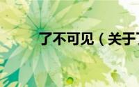 了不可见（关于了不可见的简介）